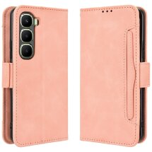 Чохол Deexe Wallet Stand для Infinix Hot 60 Pro - Pink: фото 1 з 15
