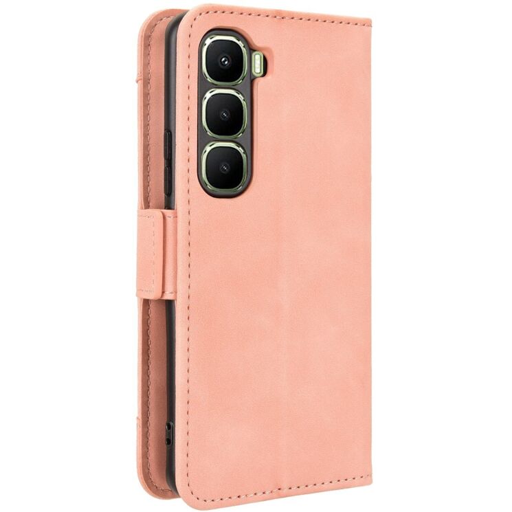 Чохол Deexe Wallet Stand для Infinix Hot 60 Pro - Pink: фото 7 з 15