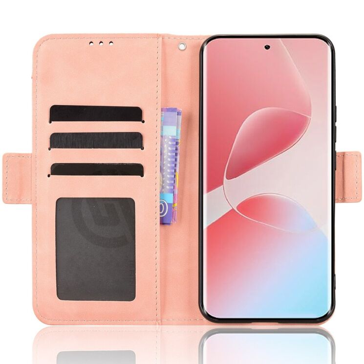 Чохол Deexe Wallet Stand для Infinix Hot 60 Pro - Pink: фото 5 з 15