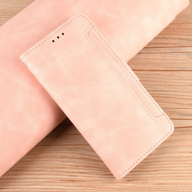Чехол Deexe Wallet Stand для Motorola Moto G75 - Pink: фото 8 из 8