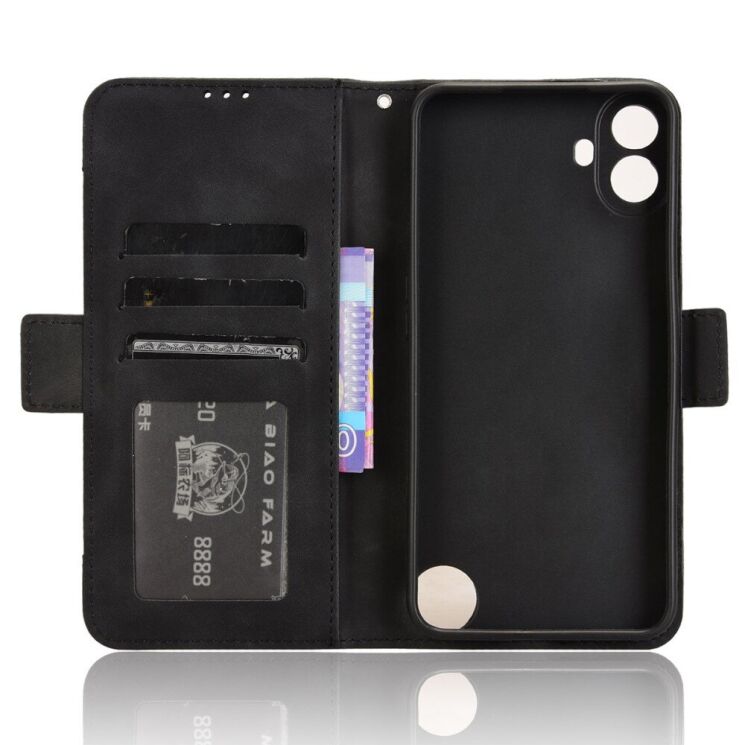 Чохол Deexe Wallet Stand для Nothing CMF Phone 1 - Black: фото 5 з 7