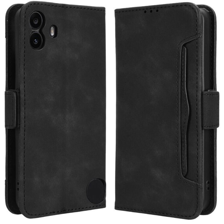 Чохол Deexe Wallet Stand для Nothing CMF Phone 1 - Black: фото 1 з 7