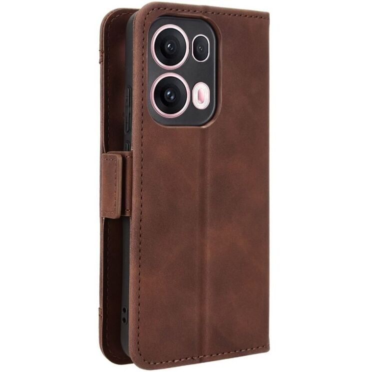Чехол Deexe Wallet Stand для OPPO Reno 13 Pro 5G - Brown: фото 7 из 7