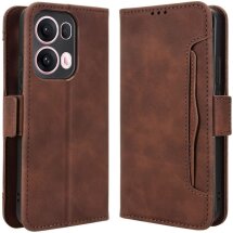 Чехол Deexe Wallet Stand для OPPO Reno 13 Pro 5G - Brown: фото 1 из 7