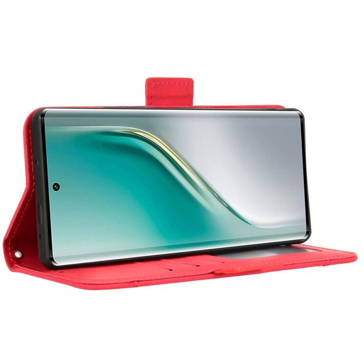 Чехол Deexe Wallet Stand для TECNO Camon 40 (CM5) - Red: фото 3 из 7