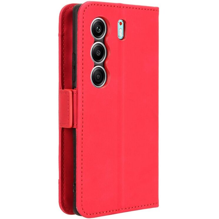 Чехол Deexe Wallet Stand для TECNO Camon 40 (CM5) - Red: фото 6 из 7
