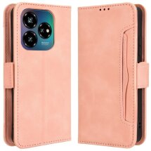 Чехол Deexe Wallet Stand для ZTE Nubia V60 Design - Pink: фото 1 из 8