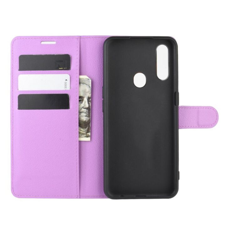 Классический чехол-книжка Deexe Book Type для OPPO A31 - Purple: фото 3 из 6