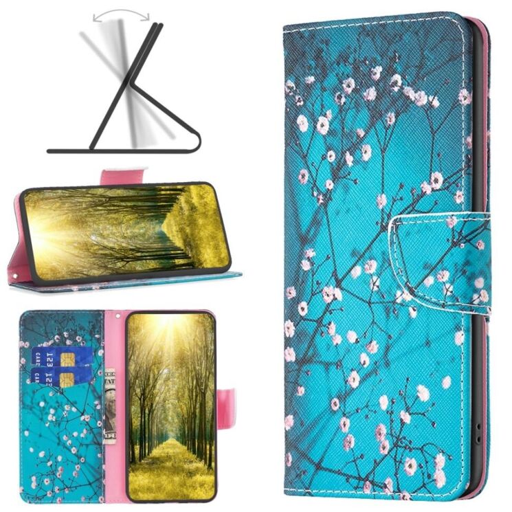 Чехол-книжка Deexe Color Wallet для HMD Pulse Pro - Plum Blossom: фото 2 из 8