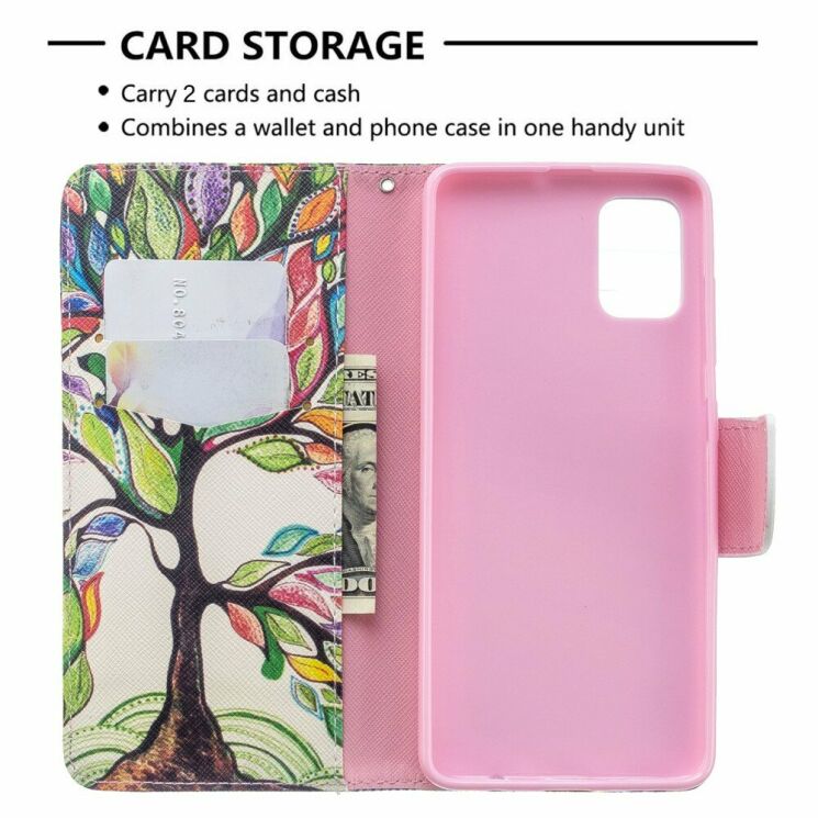 Чохол-книжка Deexe Color Wallet для Samsung Galaxy A51 (А515) - Colorized Tree: фото 6 з 8