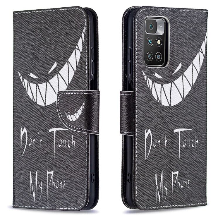 Чехол-книжка Deexe Color Wallet для Xiaomi Redmi 10 / 10 (2022) / 10 Prime - Don't Touch My Phone: фото 2 из 8
