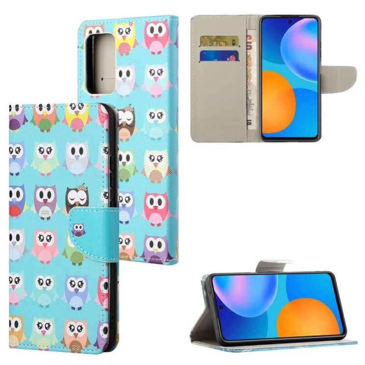 Чехол-книжка Deexe Color Wallet для Xiaomi Redmi Note 12S - Owls: фото 6 из 6