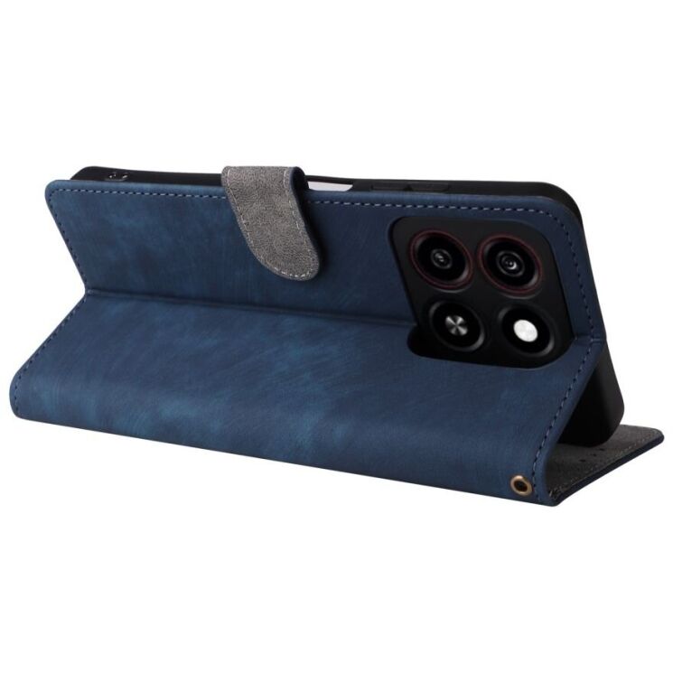 Чехол-книжка Deexe Delta Book для ZTE Blade A35 / Blade A55 - Blue: фото 4 из 7
