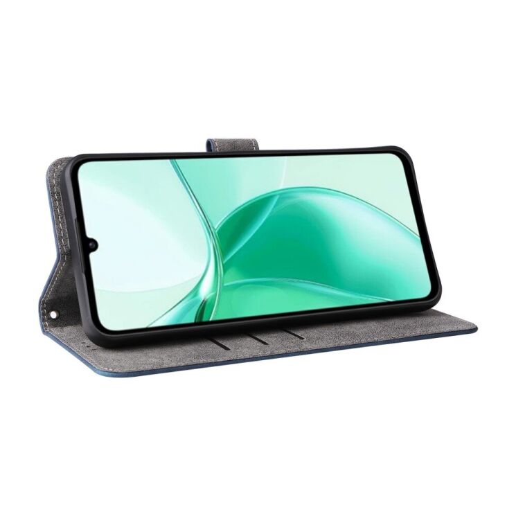 Чехол-книжка Deexe Delta Book для ZTE Blade A35 / Blade A55 - Blue: фото 3 из 7