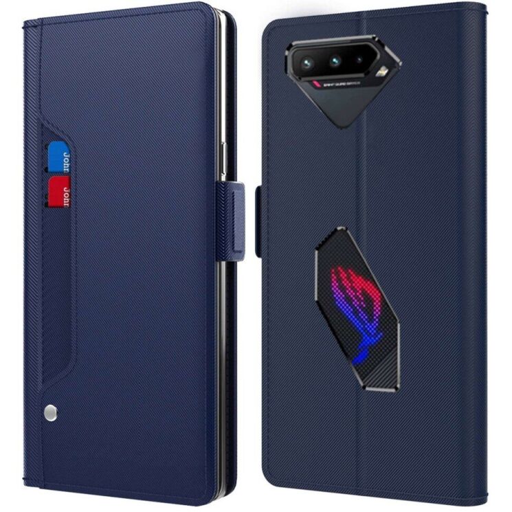 Чехол-книжка Deexe Eclipse Wallet для ASUS ROG Phone 5 - Blue: фото 1 из 9