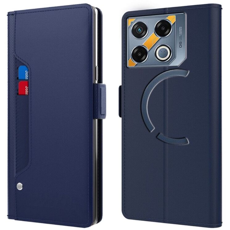 Чехол-книжка Deexe Eclipse Wallet для Infinix GT 20 Pro - Blue: фото 1 из 9