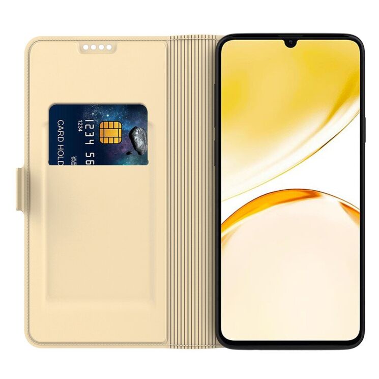 Чехол-книжка Deexe Faro Wallet для Realme GT Neo 6 SE / GT 6T - Gold: фото 2 из 7