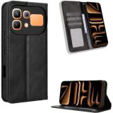 Чехол-книжка Deexe Retro Style для Infinix Note 60 / 60 Pro - Black: фото 1 из 18