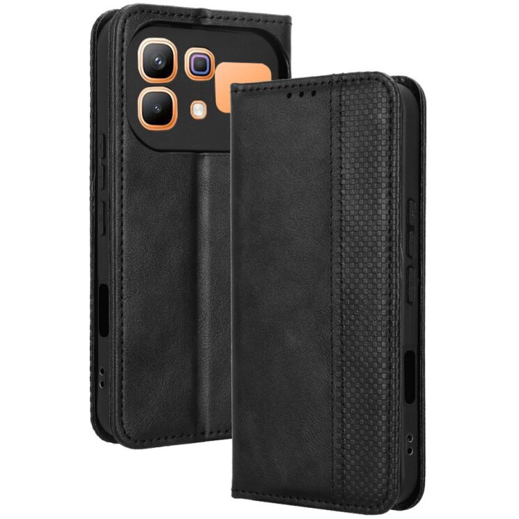 Чохол-книжка Deexe Retro Style для Infinix Note 60 / 60 Pro - Black (409302B) Чохол-книжка Deexe Retro Style для Infinix Note 60 / 60 Pro - Black: фото 7 з 18