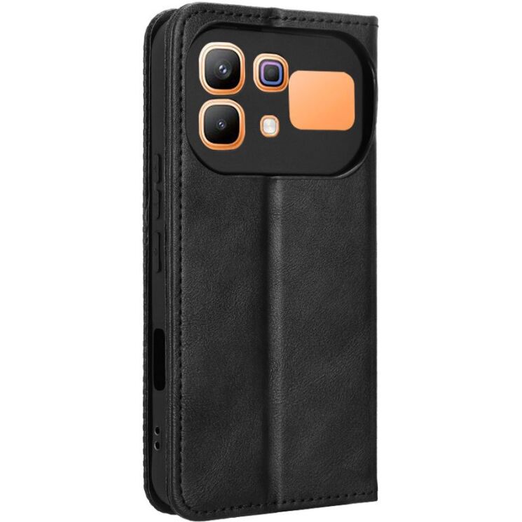 Чохол-книжка Deexe Retro Style для Infinix Note 60 / 60 Pro - Black (409302B) Чохол-книжка Deexe Retro Style для Infinix Note 60 / 60 Pro - Black: фото 6 з 18