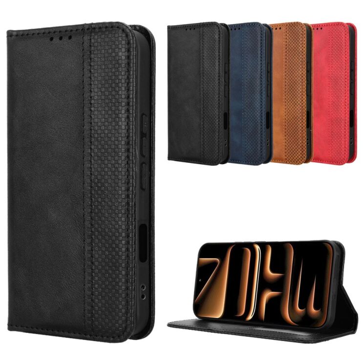 Чохол-книжка Deexe Retro Style для Infinix Note 60 / 60 Pro - Brown (409302Z) Чохол-книжка Deexe Retro Style для Infinix Note 60 / 60 Pro - Brown: фото 8 з 18