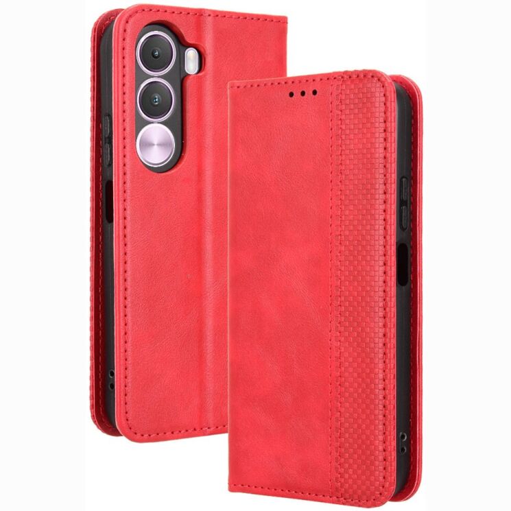Чохол-книжка Deexe Retro Style для Realme C100i - Red: фото 1 з 19