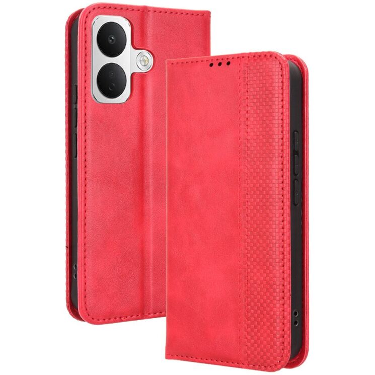 Чохол-книжка Deexe Retro Style для Xiaomi Poco X8 - Red (219911R) Чохол-книжка Deexe Retro Style для Xiaomi Poco X8 - Red: фото 1 з 18