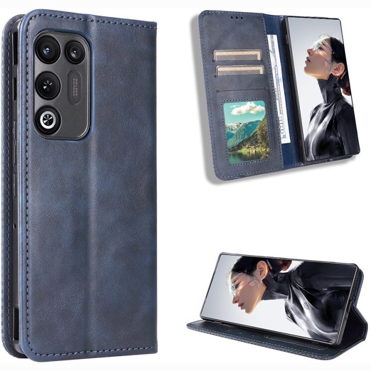 Чохол-книжка Deexe Retro Style для ZTE Nubia Red Magic 11 Air - Blue (423104L) Чохол-книжка Deexe Retro Style для ZTE Nubia Red Magic 11 Air - Blue: фото 2 з 19