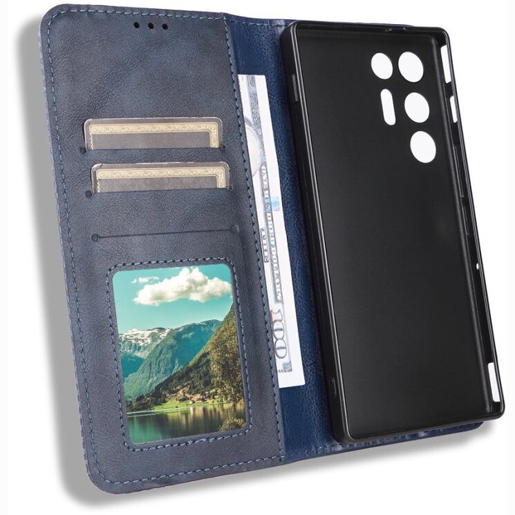 Чохол-книжка Deexe Retro Style для ZTE Nubia Red Magic 11 Air - Blue (423104L) Чохол-книжка Deexe Retro Style для ZTE Nubia Red Magic 11 Air - Blue: фото 5 з 19