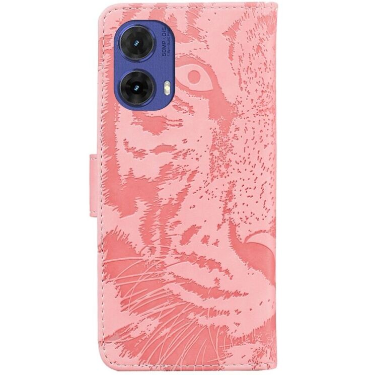 Чехол-книжка Deexe Tiger для Motorola Moto G85 - Pink: фото 6 из 7