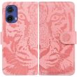 Чехол-книжка Deexe Tiger для Motorola Moto G85 - Pink (357006P)