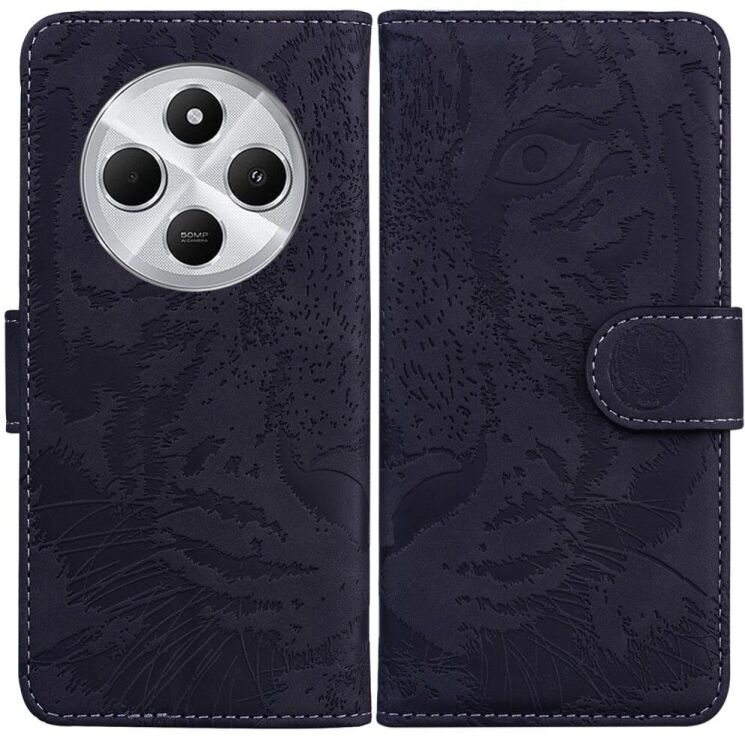 Чехол-книжка Deexe Tiger для Xiaomi Redmi 14C / Redmi A4 5G / Poco C75 - Black: фото 1 из 7