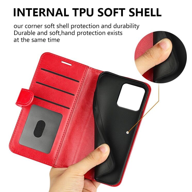 Чехол-книжка Deexe Wallet Style для Apple iPhone 15 - Red: фото 8 из 9