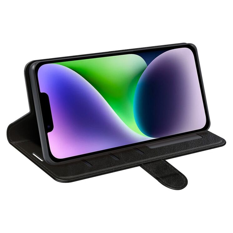 Чехол-книжка Deexe Wallet Style для Apple iPhone 15 - Black: фото 3 из 11