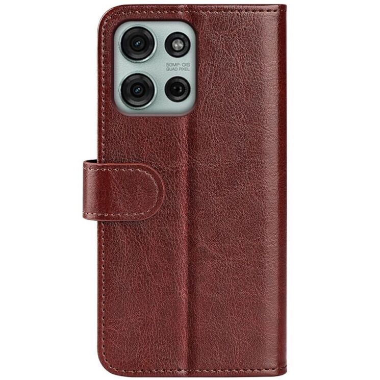 Чехол-книжка Deexe Wallet Style для Motorola Moto G75 - Brown: фото 5 из 8