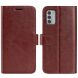 Чохол-книжка Deexe Wallet Style для Nokia G42 - Brown (332713Z). Фото 1 з 6