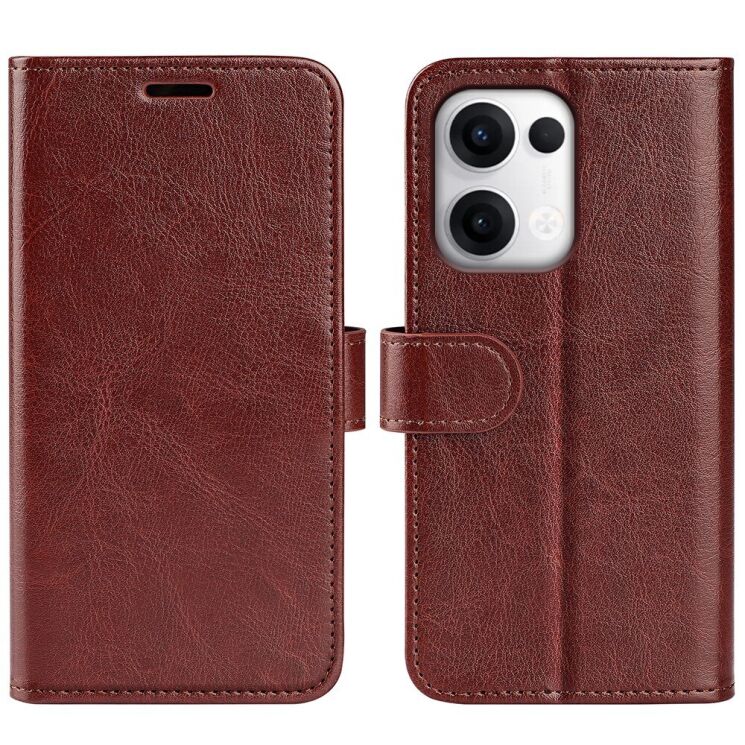 Чехол-книжка Deexe Wallet Style для OPPO Reno 13 5G - Brown: фото 1 из 7