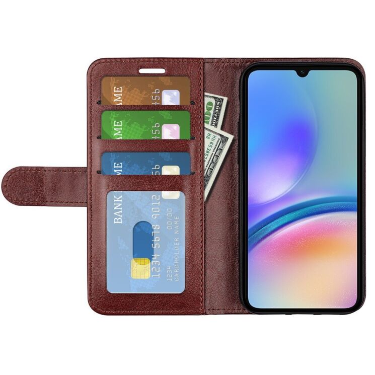 Чехол-книжка Deexe Wallet Style для Samsung Galaxy A05s (A057) - Brown: фото 2 из 6