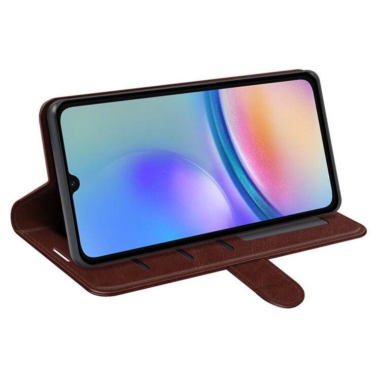 Чехол-книжка Deexe Wallet Style для Samsung Galaxy A05s (A057) - Brown: фото 3 из 6