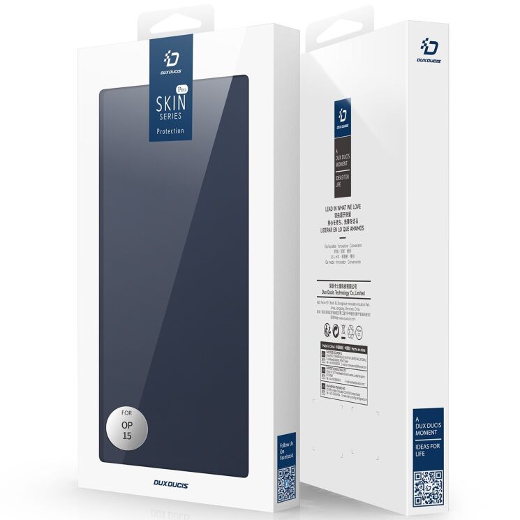 Чехол-книжка DUX DUCIS Skin Pro для OnePlus 15 - Blue: фото 11 из 11