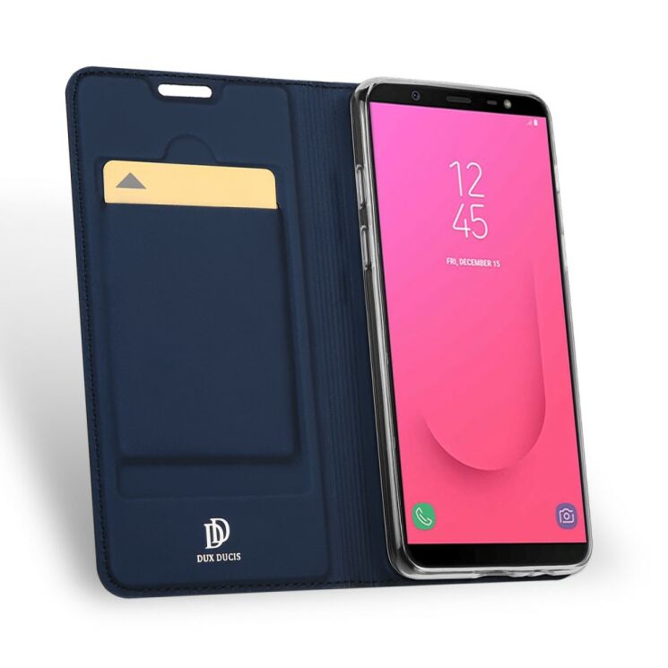 Чехол-книжка DUX DUCIS Skin Pro для Samsung Galaxy J8 2018 (J810) - Dark Blue: фото 3 из 9