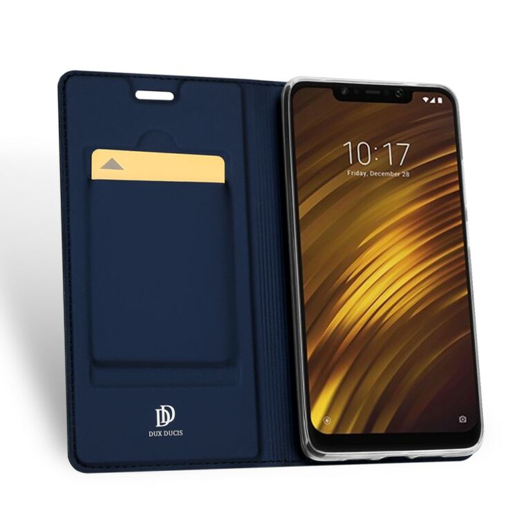 Чехол-книжка DUX DUCIS Skin Pro для Xiaomi Pocophone F1 - Dark Blue: фото 3 из 14