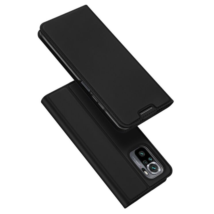 Чехол-книжка DUX DUCIS Skin Pro для Xiaomi Redmi Note 10 / Note 10s / Poco M5s - Black: фото 1 из 9