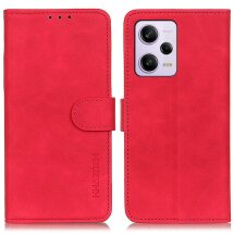 Чехол-книжка KHAZNEH Retro Wallet для Xiaomi Redmi Note 12 Pro 5G / Poco X5 Pro - Red: фото 1 из 9