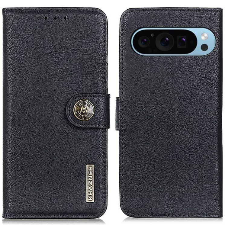 Чехол-книжка KHAZNEH Wallet Cover для Google Pixel 9 / 9 Pro - Black: фото 1 из 8