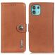 Чехол-книжка KHAZNEH Wallet Cover для Motorola Edge 20 Lite - Brown (288902Z). Фото 2 из 10