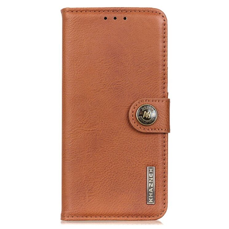 Чехол-книжка KHAZNEH Wallet Cover для Motorola Edge 20 Lite - Brown: фото 3 из 10