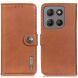 Чехол-книжка KHAZNEH Wallet Cover для Motorola Moto G15 / Moto G05 - Brown (372605Z). Фото 1 из 7
