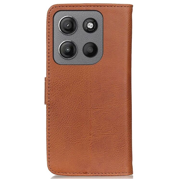 Чехол-книжка KHAZNEH Wallet Cover для Motorola Moto G15 / Moto G05 - Brown: фото 5 из 7