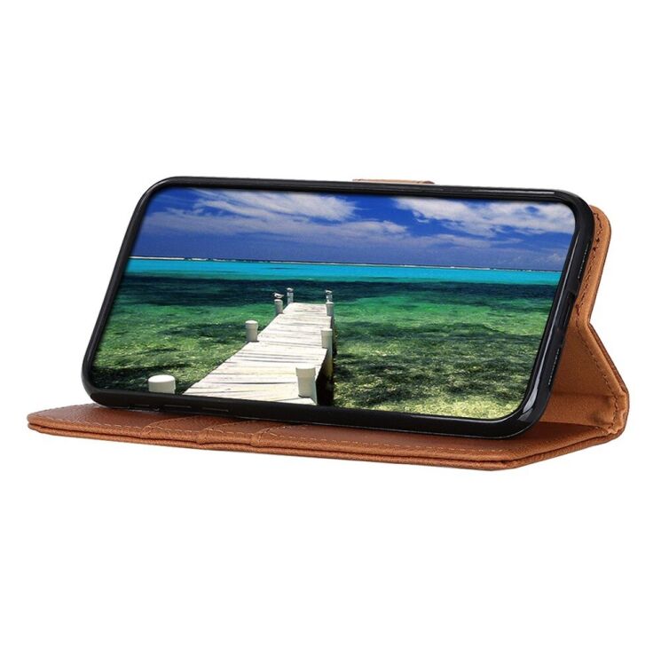 Чехол-книжка KHAZNEH Wallet Cover для Motorola Moto G15 / Moto G05 - Brown: фото 3 из 7